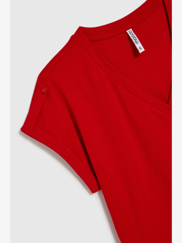 Moodo Tricou roșu pentru femei Moodo