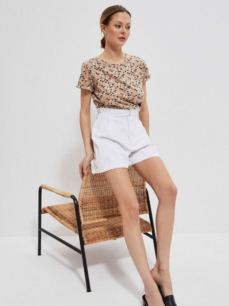 Moodo Cămașă cu model pentru femei Moodo Beige