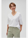 Moodo Tricou alb pentru femei Moodo