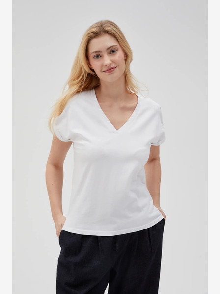 Moodo Tricou alb pentru femei Moodo