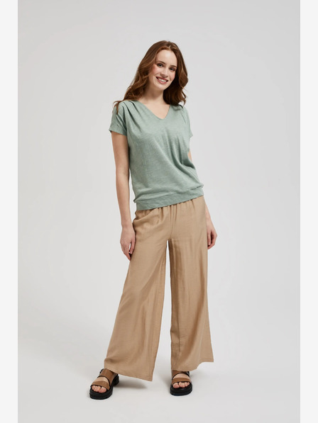 Moodo Tricou verde cu mânecă scurtă Moodo