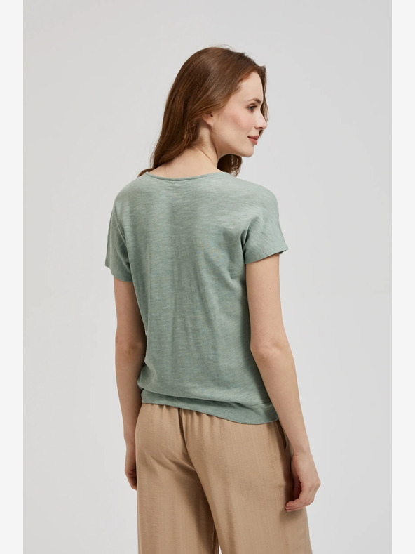 Moodo Tricou verde cu mânecă scurtă Moodo