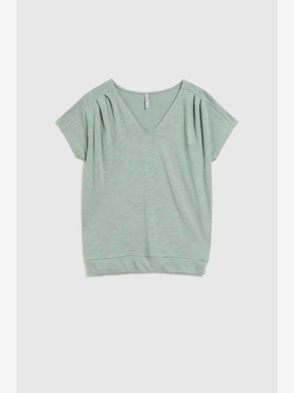 Moodo Tricou verde cu mânecă scurtă Moodo