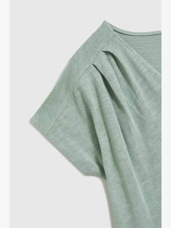 Moodo Tricou verde cu mânecă scurtă Moodo