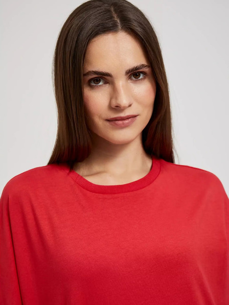 Moodo Tricou roșu supradimensionat Moodo