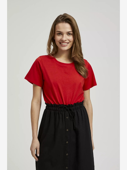 Moodo Tricou roșu cu mânecă scurtă Moodo