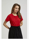 Moodo Tricou roșu cu mânecă scurtă Moodo