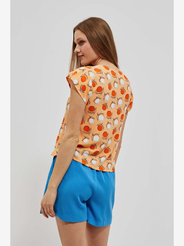 Moodo Tricou cu model portocaliu Moodo