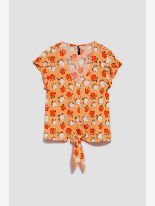 Moodo Tricou cu model portocaliu Moodo