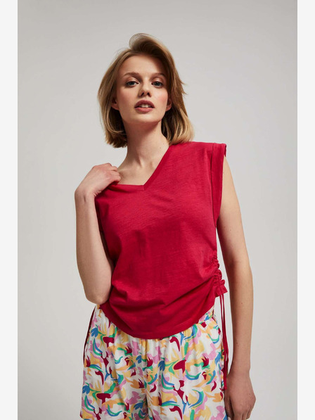 Moodo Tricou roz închis Moodo