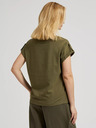 Moodo Tricou verde cu buzunar și mâneci scurte Moodo