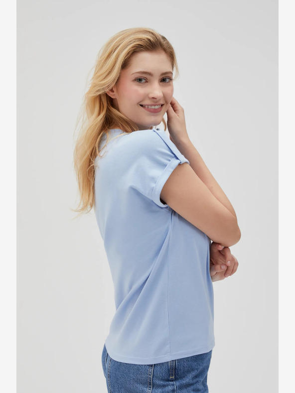 Moodo Tricou albastru deschis pentru femei Moodo