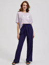Moodo Tricou violet deschis cu paiete Moodo