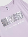 Moodo Tricou violet deschis cu paiete Moodo