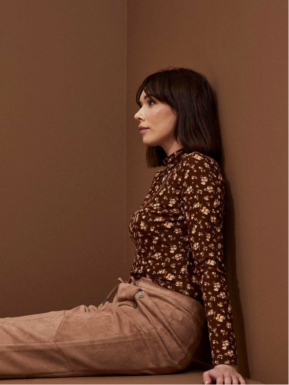 Moodo Bluză cu guler înalt