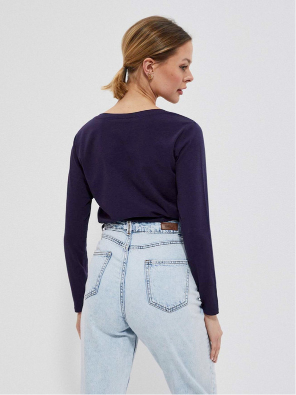 Moodo Tricou albastru închis pentru femei Moodo