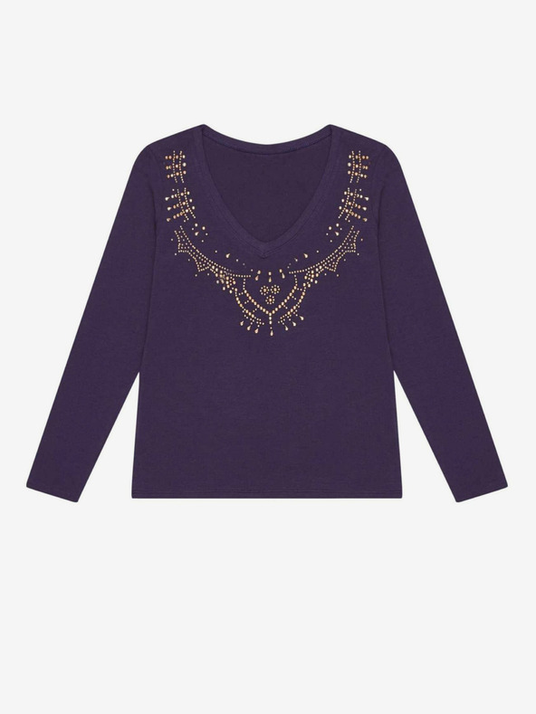 Moodo Tricou albastru închis pentru femei Moodo