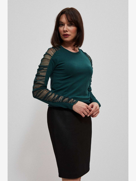 Moodo Cămașă chino verde pentru femei Moodo