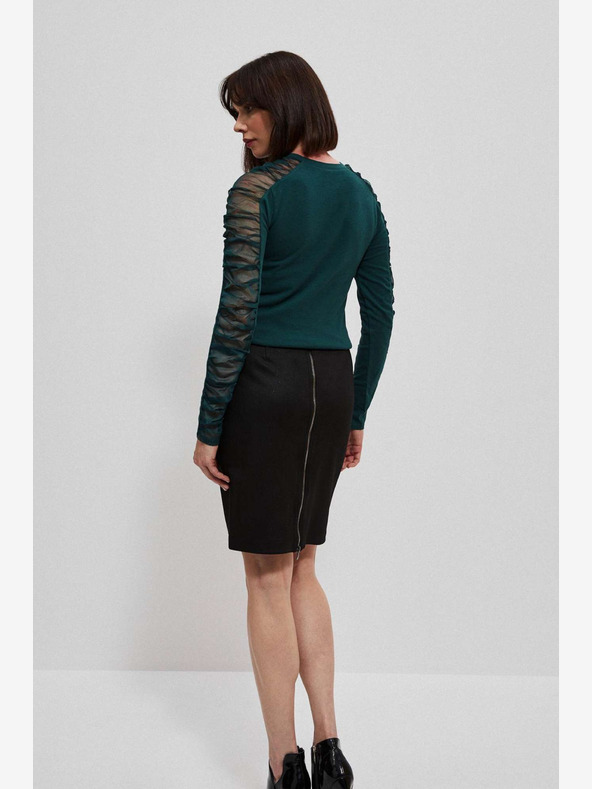 Moodo Cămașă chino verde pentru femei Moodo