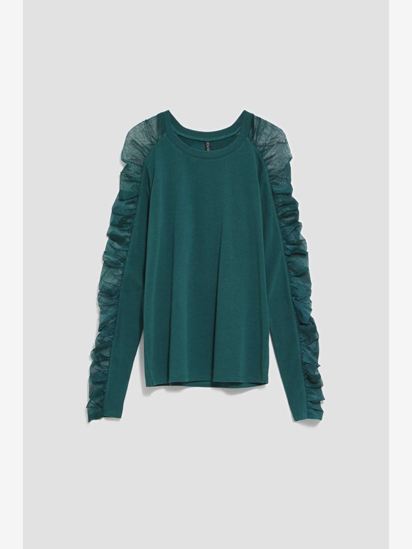 Moodo Cămașă chino verde pentru femei Moodo