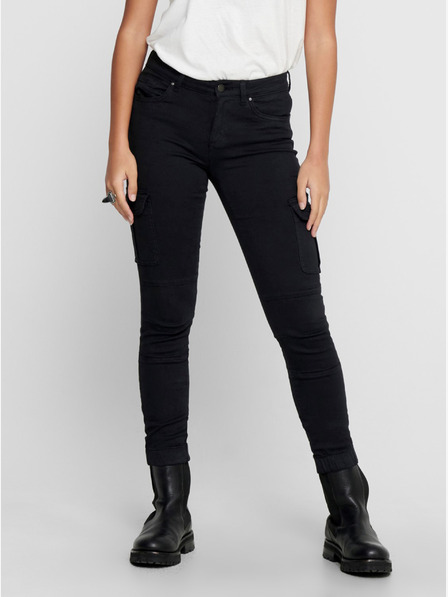 ONLY Pantaloni negri cu buzunare ONLY Missouri