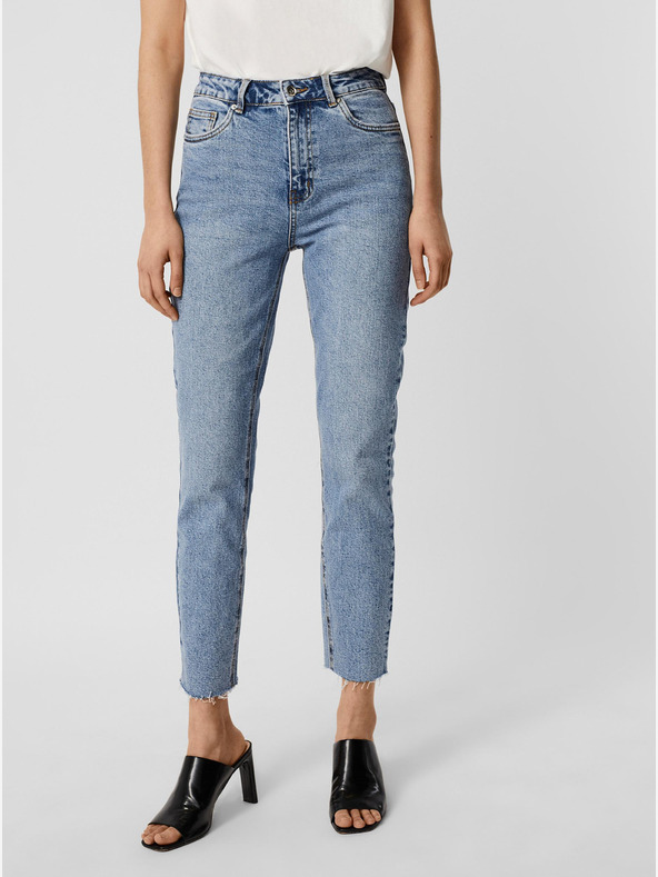 Vero Moda Blugi albaștri cu croială dreaptă VERO MODA Brenda