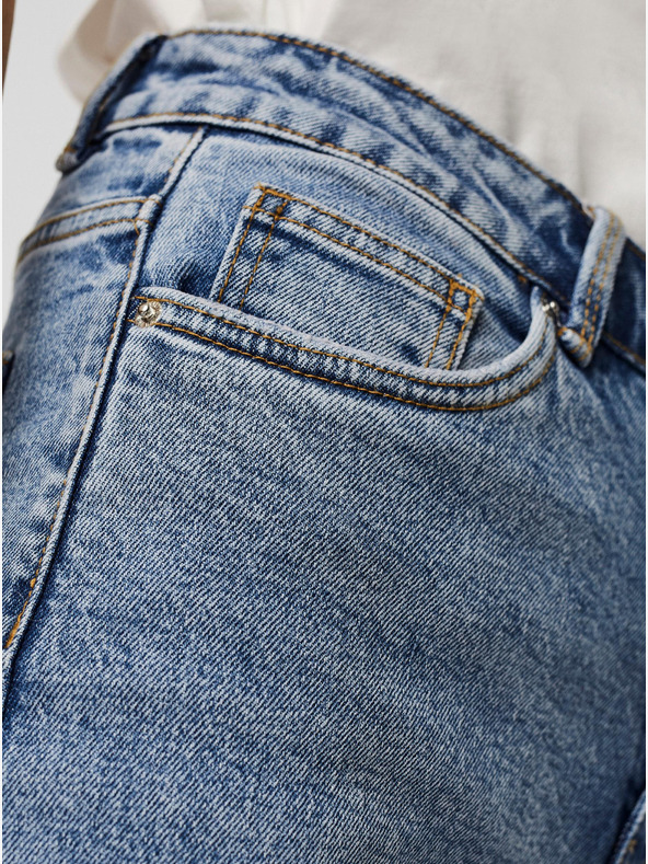 Vero Moda Blugi albaștri cu croială dreaptă VERO MODA Brenda