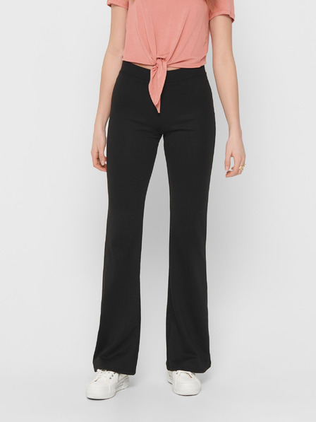 ONLY Pantaloni evazați negri pentru femei ONLY Fever