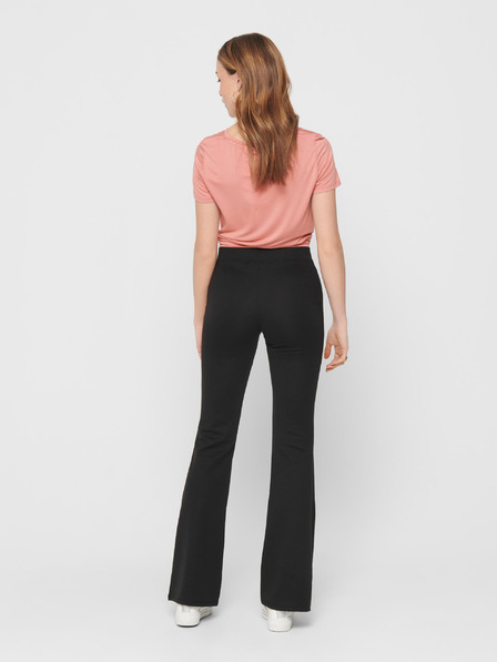 ONLY Pantaloni evazați negri pentru femei ONLY Fever