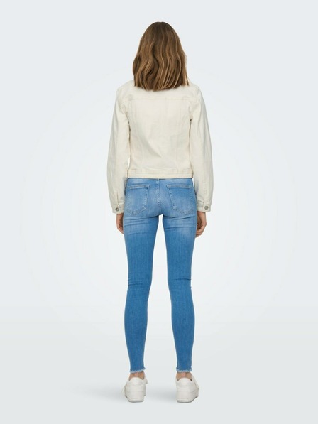 ONLY Jachetă din denim crem pentru femei ONLY Tia