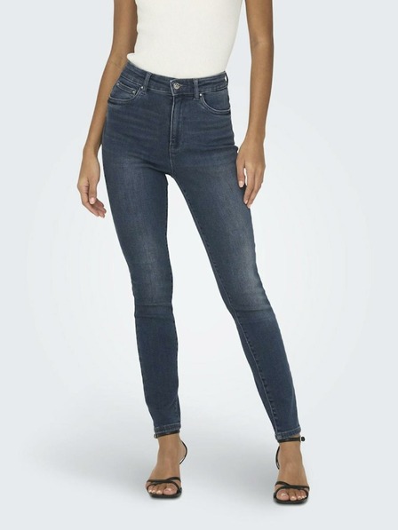 ONLY Blugi skinny albastru închis pentru femei ONLY Mila