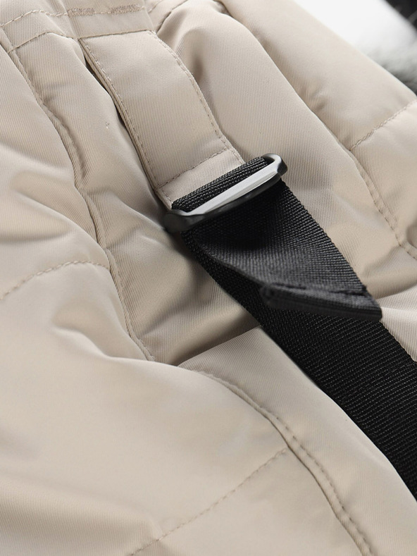 ALPINE PRO Geacă matlasată de iarnă pentru femei, neagră și gri ALPINE PRO EGYPA