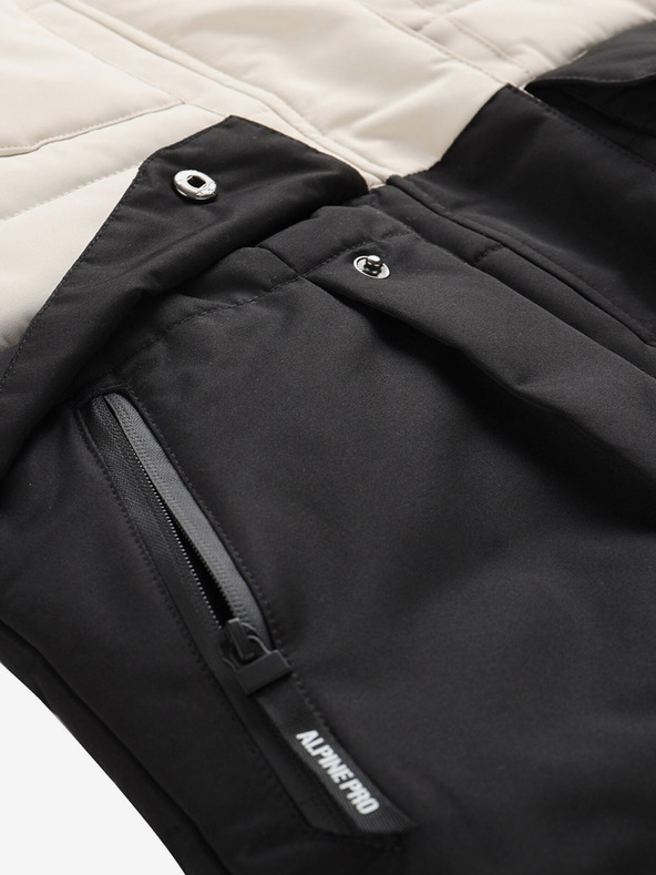 ALPINE PRO Geacă matlasată de iarnă pentru femei, neagră și gri ALPINE PRO EGYPA