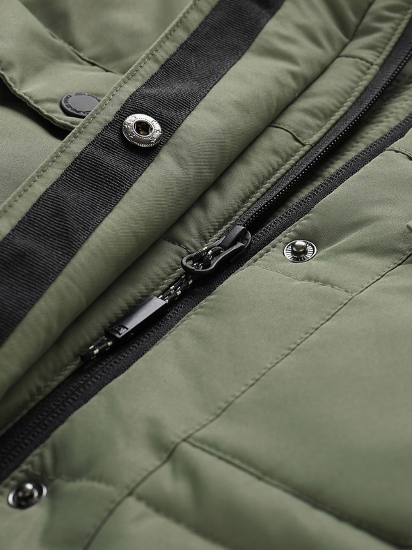 ALPINE PRO Jachetă de iarnă neagră și verde pentru femei ALPINE PRO EGYPA