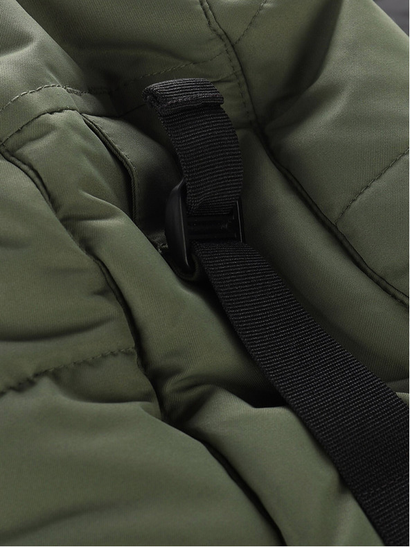 ALPINE PRO Jachetă de iarnă neagră și verde pentru femei ALPINE PRO EGYPA