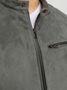 Jack & Jones Jachetă din piele întoarsă gri Jack & Jones pentru bărbați