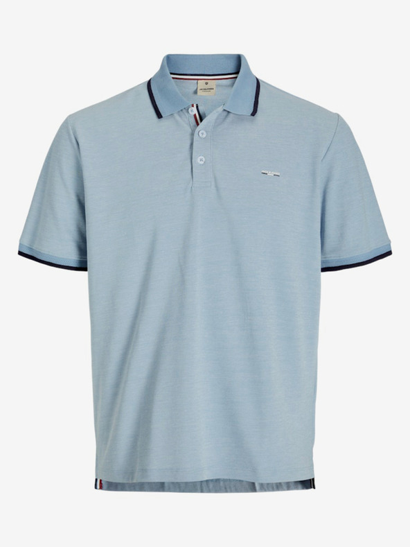 Jack & Jones Tricou polo albastru deschis pentru bărbați Jack & Jones