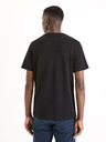 Celio Tricou de bază negru pentru bărbați Celio Gepik