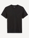 Celio Tricou de bază negru pentru bărbați Celio Gepik