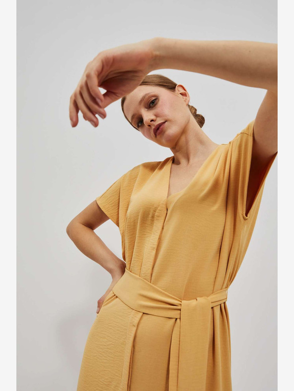 Moodo Rochie lungă galbenă Moodo