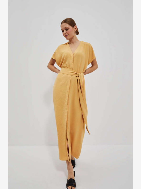 Moodo Rochie lungă galbenă Moodo