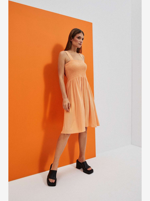 Moodo Rochie cu bretele portocalie Moodo