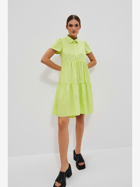Moodo Rochie cămașă verde deschis Moodo