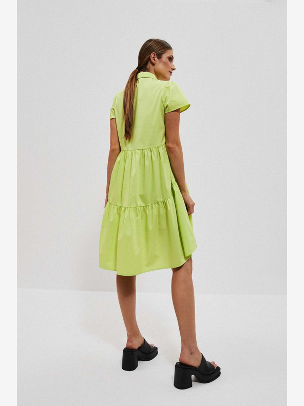 Moodo Rochie cămașă verde deschis Moodo