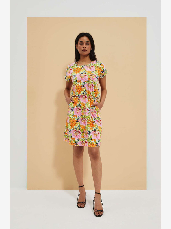 Moodo Rochie cu flori portocalie Moodo