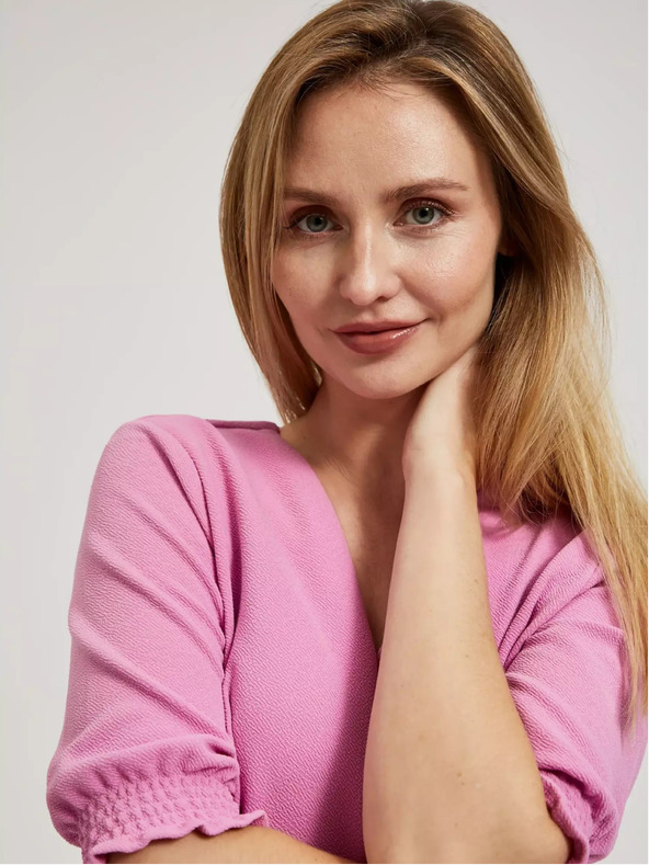 Moodo Rochie dreaptă roz Moodo