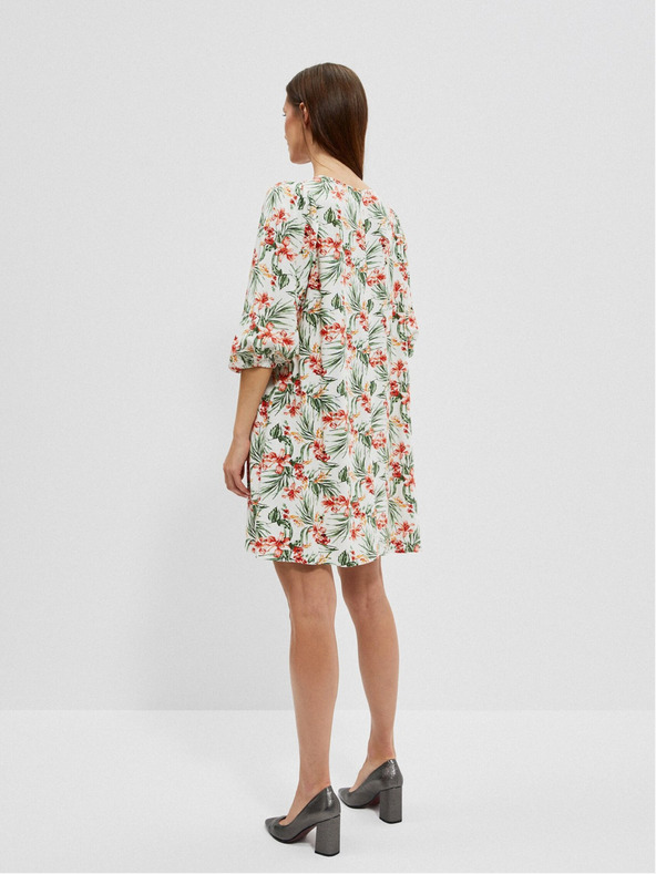 Moodo Rochie albă cu model pentru femei Moodo