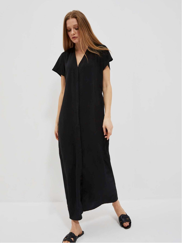 Moodo Rochie lungă neagră de damă Moodo