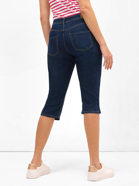 Orsay Pantaloni scurți trei sferturi din denim albastru închis ORSAY