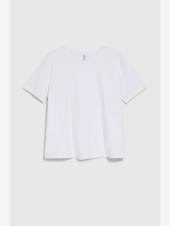 Moodo Tricou alb pentru femei Moodo